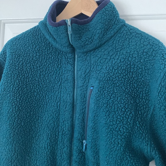 VTG LL BEAN High Pile Fleece Zip Up Jacket made in USA medium small large men - Picture 6 of 10